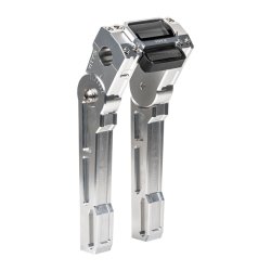 Vitys Design Adjustable Risers 8" Digital Speedo Silver