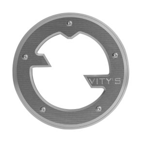 Vitys Design Massive Derby Cover Silver Twin Cam