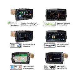 SOUNDSTREAM Radio with Apple carplay &amp; Android auto for HARLEY Touring 14-23 V2 (Full Screen)