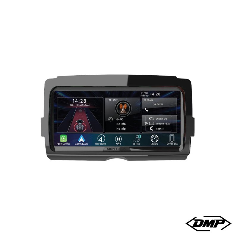 SOUNDSTREAM Radio with Apple carplay &amp; Android auto for HARLEY Touring 14-23 V2 (Full Screen)