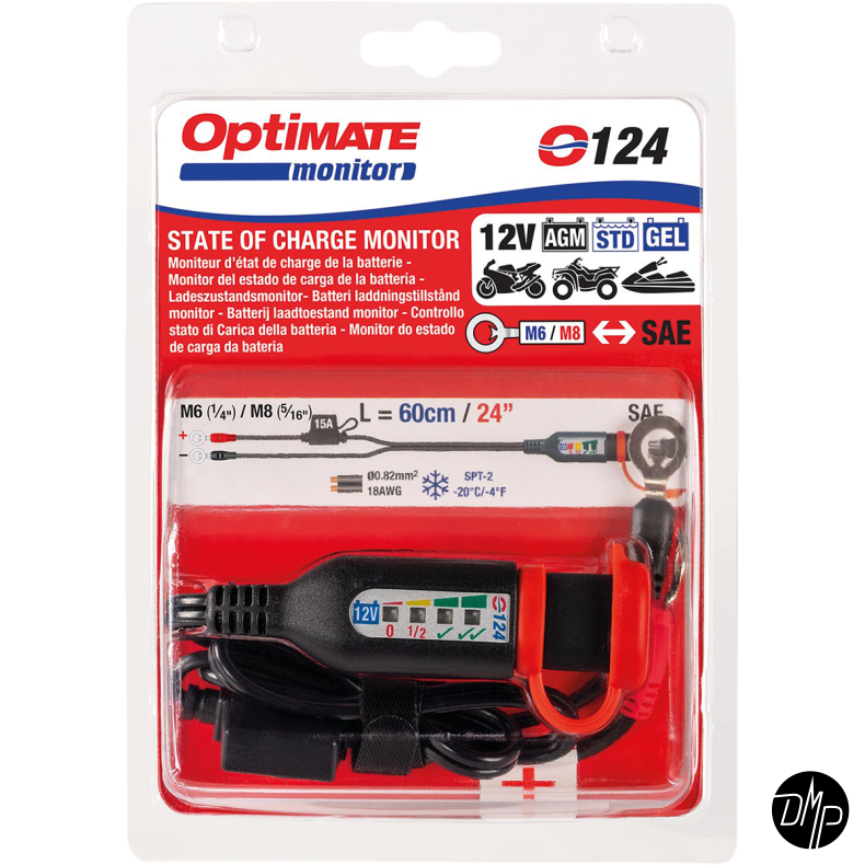 Optimate Ladestik med batteristatus