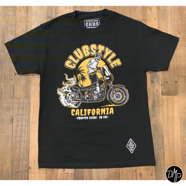 Chopper Kings CLUBSTYLE CALIFORNIA skull t-shirt
