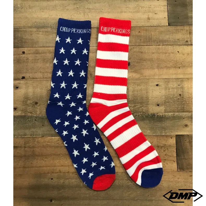 Chopper Kings CAPTAIN AMERICA crew high socks