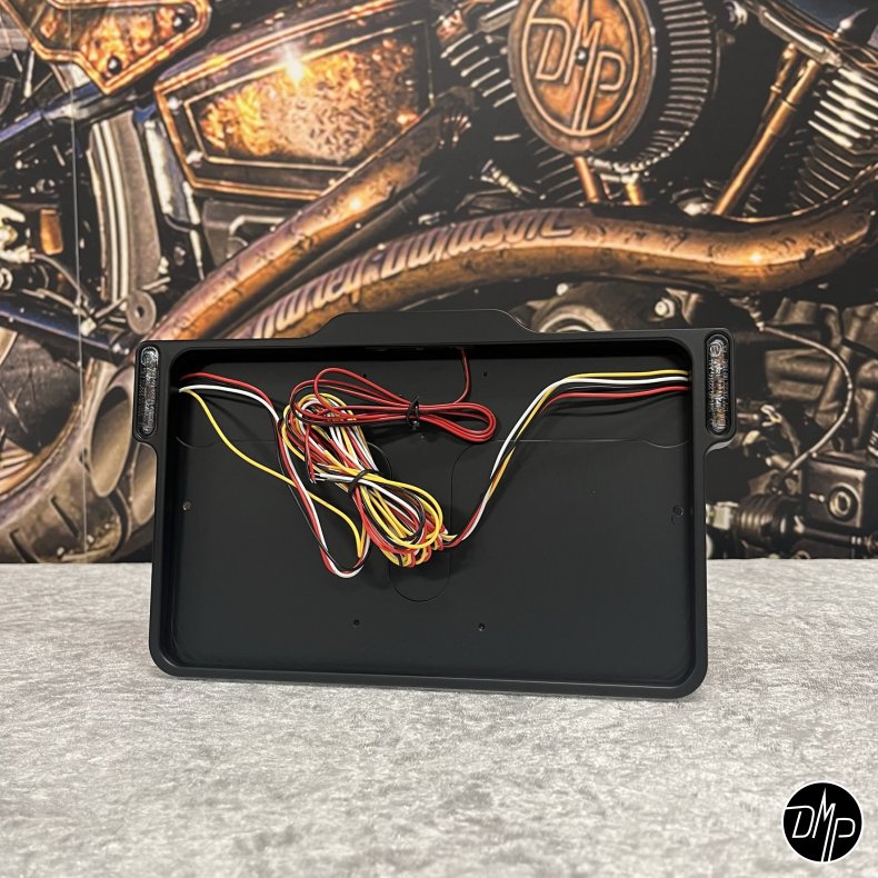 DMP Motorcycle License plate frame 3.0 FRANCE MATT BLACK
