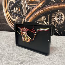 DMP Motorcycle License plate frame 3.0 FRANCE MATT BLACK