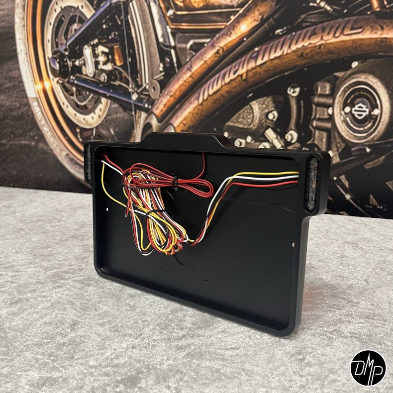 DMP Motorcycle License plate frame 3.0 FRANCE MATT BLACK