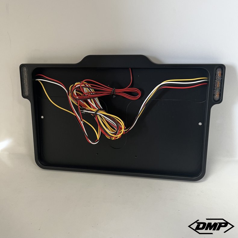 DMP Motorcycle License plate frame 3.0 FRANCE MATT BLACK