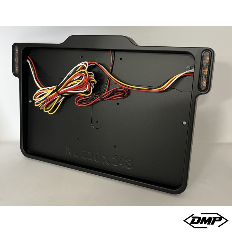 DMP Motorcycle License plate frame 3.0 NEDERLAND MATT BLACK