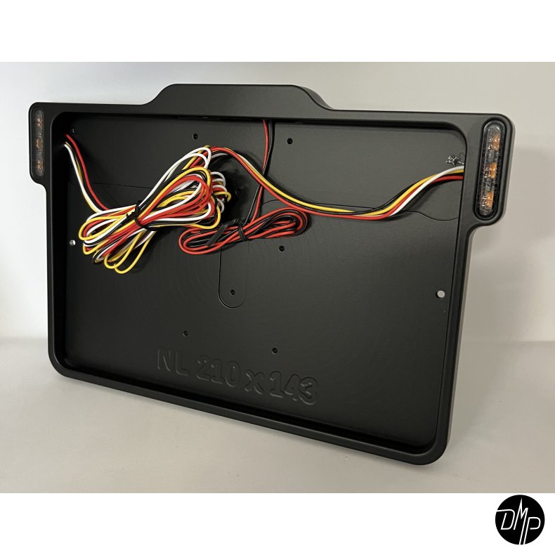 DMP Motorcycle License plate frame 3.0 NEDERLAND GLOSS BLACK