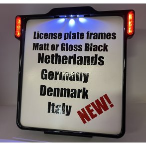 DMP Motorcycle license plate frame 3.0 GERMANY MATT BLACK