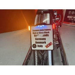 DMP Motorcycle license plate frame 3.0 GERMANY MATT BLACK