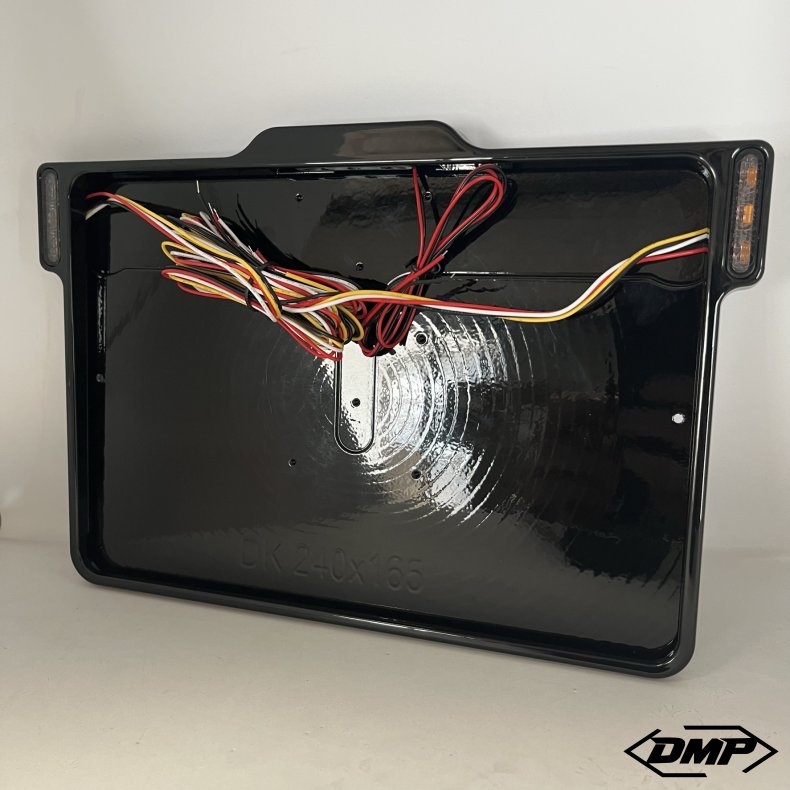 DMP Motorcykel Nummerpladeramme 3.0 DENMARK Mat sort