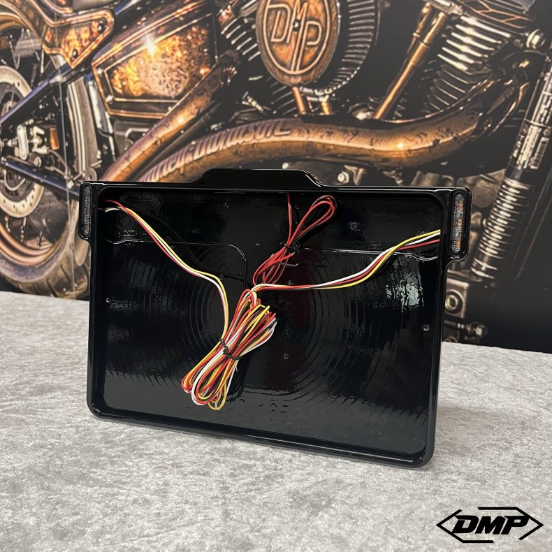 DMP Motorcykel Nummerpladeramme 3.0 DENMARK Mat sort