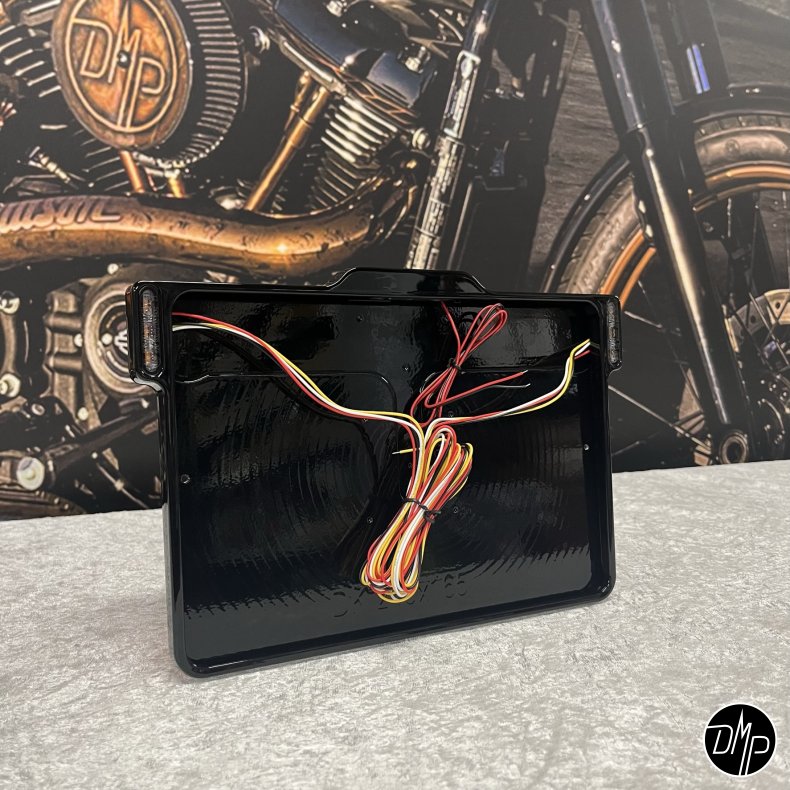 DMP Motorcykel Nummerpladeramme 3.0 DENMARK Mat sort