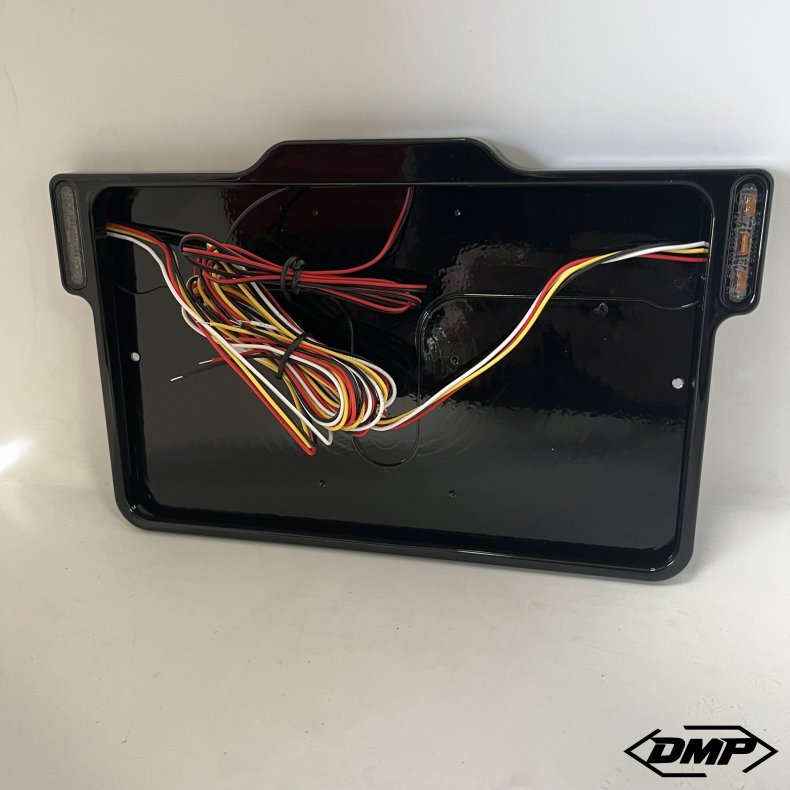 DMP Motorcycle License plate frame 3.0 FRANCE GLOSS BLACK