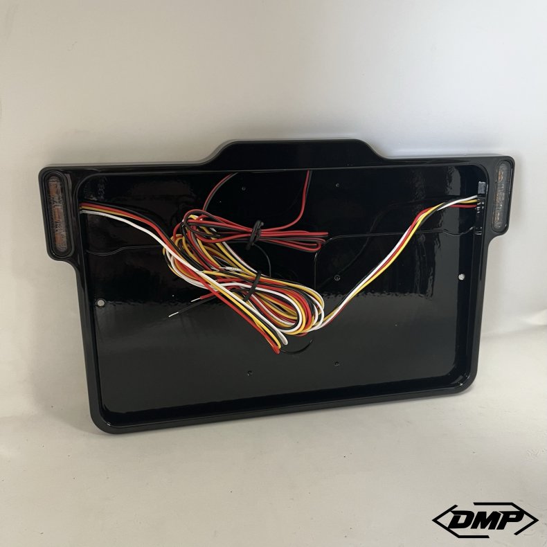 DMP Motorcycle License plate frame 3.0 FRANCE GLOSS BLACK