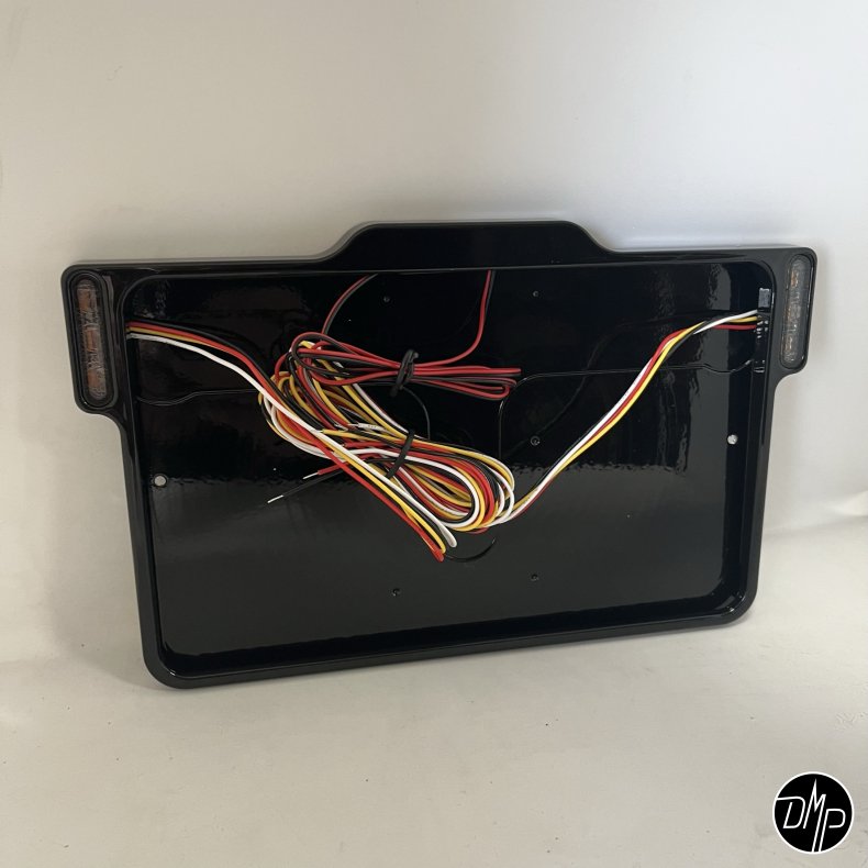 DMP Motorcycle License plate frame 3.0 FRANCE GLOSS BLACK