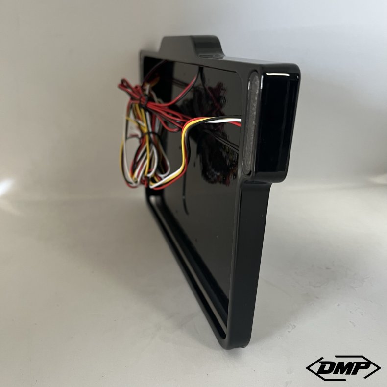 DMP Motorcycle License plate frame 3.0 FRANCE GLOSS BLACK