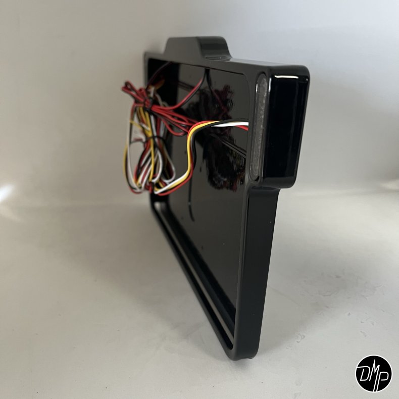 DMP Motorcycle License plate frame 3.0 FRANCE GLOSS BLACK