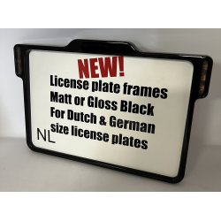 DMP Motorcycle License plate frame 3.0 NEDERLAND MATT BLACK