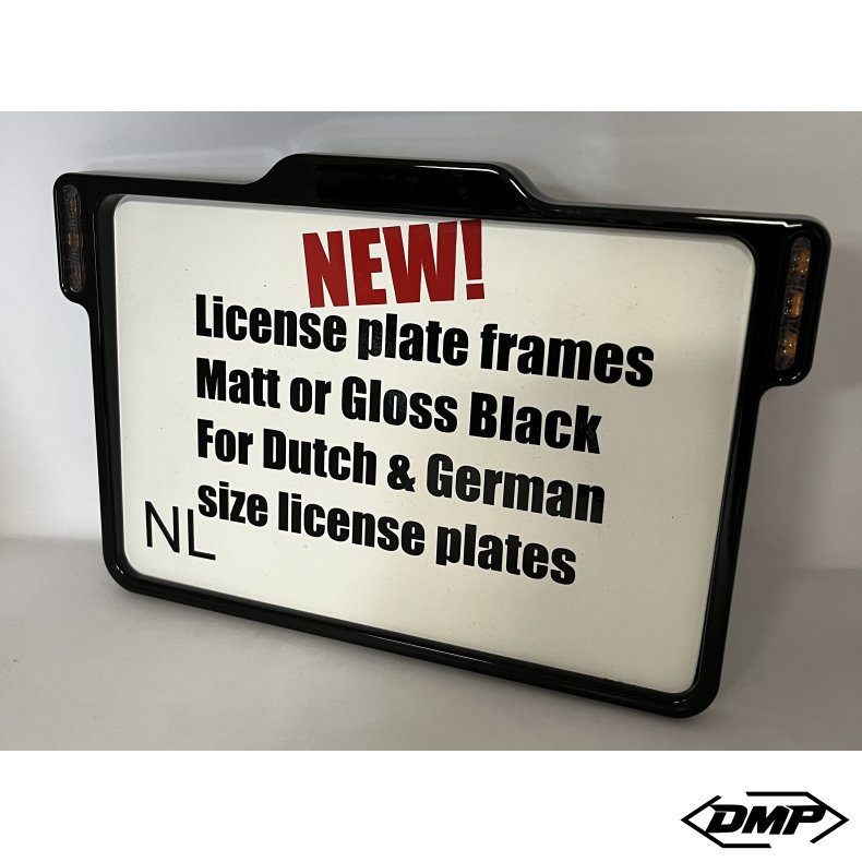 DMP Motorcycle License plate frame 3.0 NEDERLAND MATT BLACK
