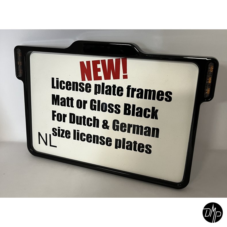 DMP Motorcycle License plate frame 3.0 NEDERLAND MATT BLACK