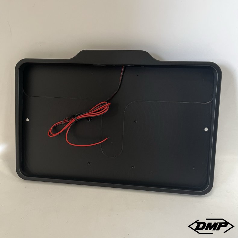 DMP Motorcycle license plate frame 5.0 FRANCE MATT BLACK