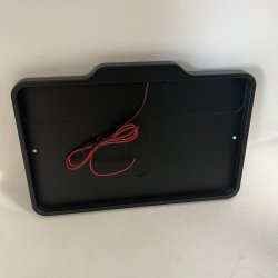 DMP Motorcycle license plate frame 5.0 FRANCE MATT BLACK