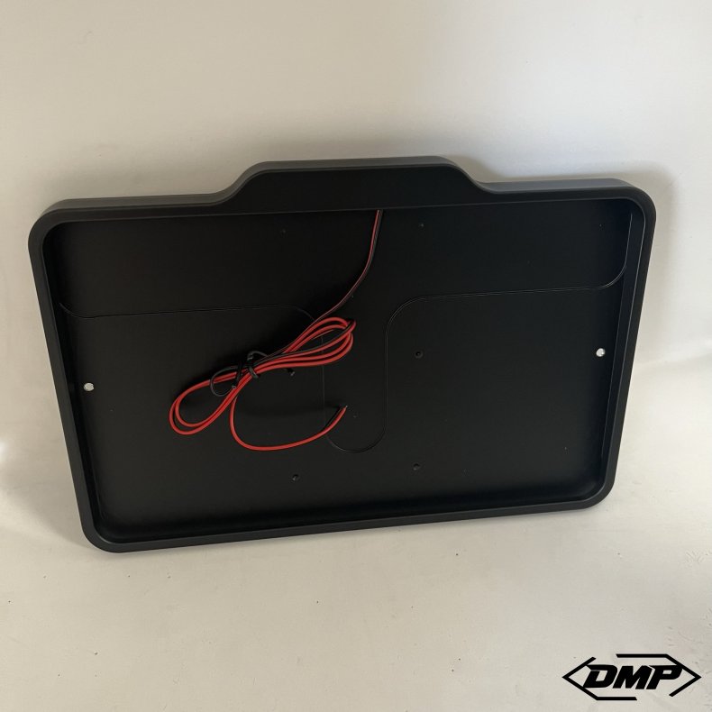 DMP Motorcycle license plate frame 5.0 FRANCE MATT BLACK