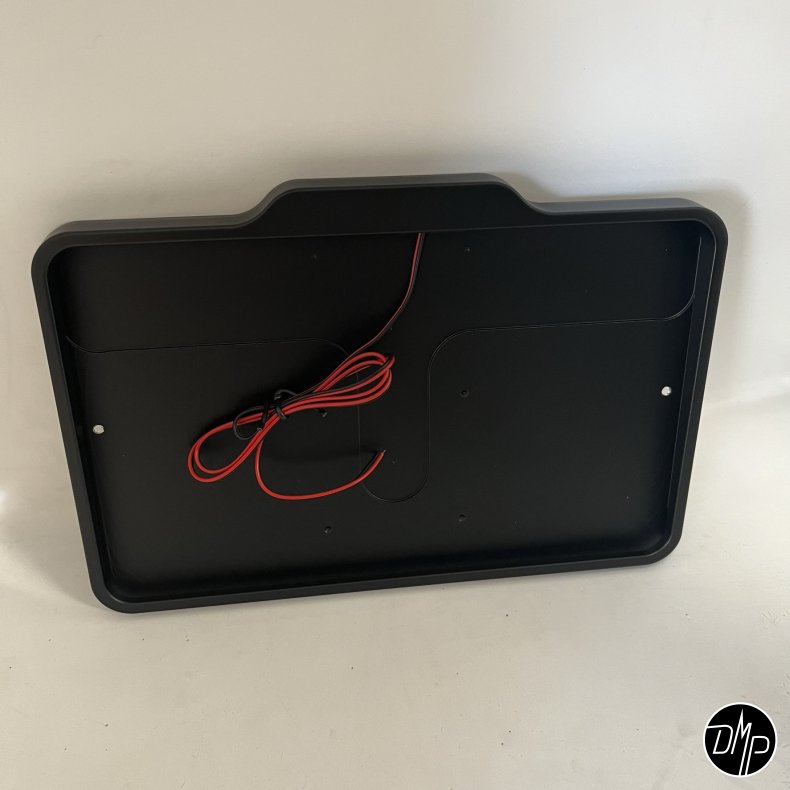 DMP Motorcycle license plate frame 5.0 FRANCE MATT BLACK