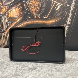 DMP Motorcycle license plate frame 5.0 FRANCE MATT BLACK