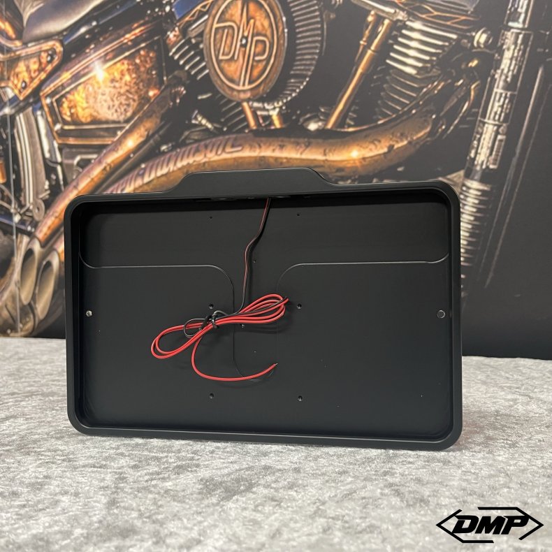 DMP Motorcycle license plate frame 5.0 FRANCE MATT BLACK