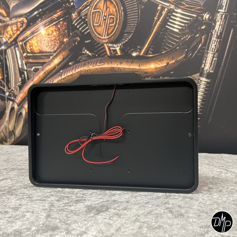 DMP Motorcycle license plate frame 5.0 FRANCE MATT BLACK