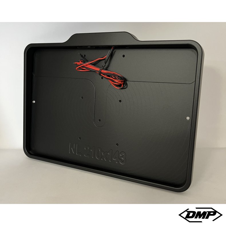 DMP Motorcycle license plate frame 5.0 NEDERLAND GLOSS BLACK