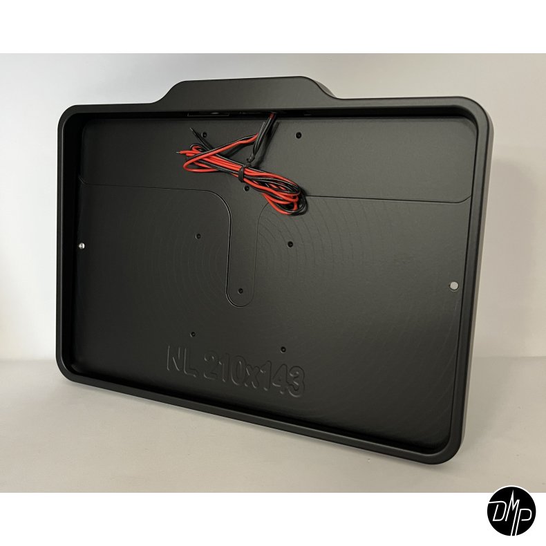 DMP Motorcycle license plate frame 5.0 NEDERLAND GLOSS BLACK
