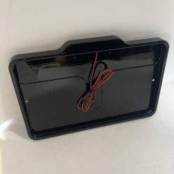 DMP Motorcycle license plate frame 5.0 FRANCE GLOSS BLACK