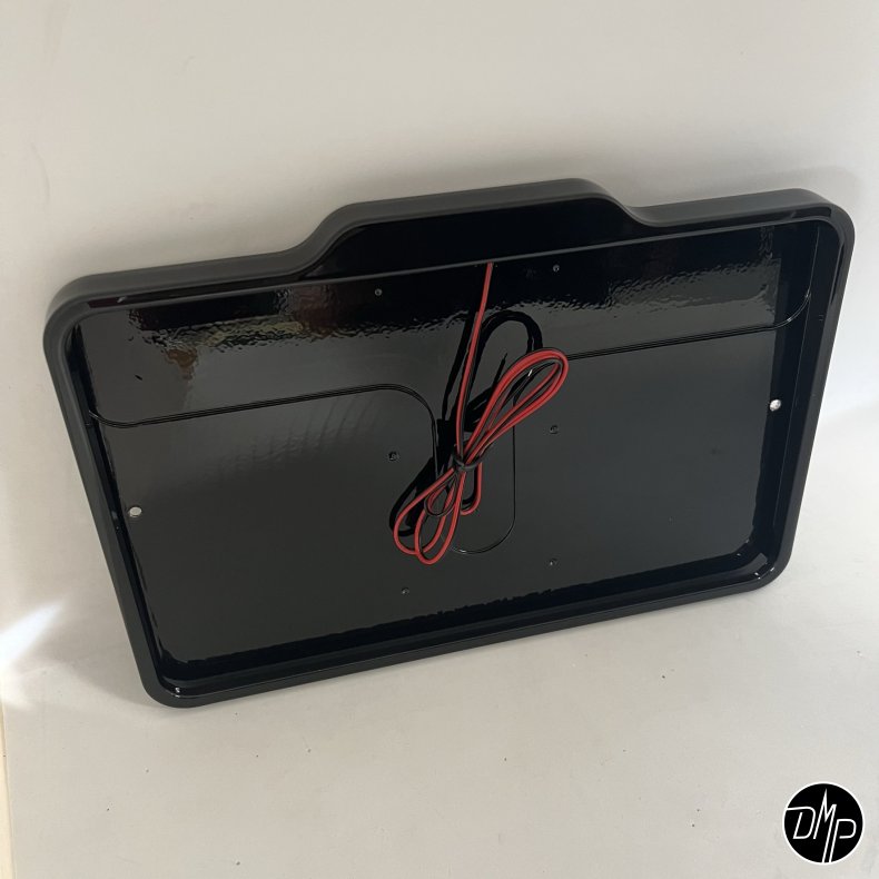 DMP Motorcycle license plate frame 5.0 FRANCE GLOSS BLACK