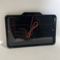 DMP Motorcycle license plate frame 5.0 FRANCE GLOSS BLACK