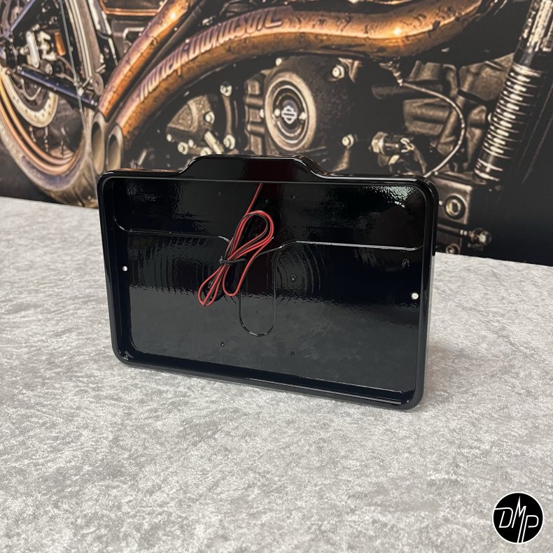 DMP Motorcycle license plate frame 5.0 FRANCE GLOSS BLACK