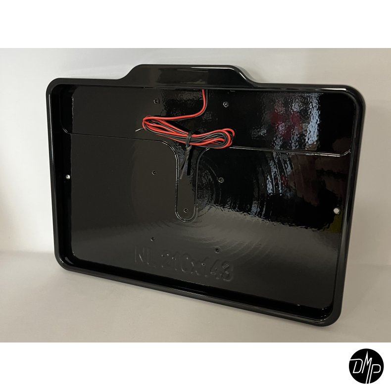 DMP Motorcycle license plate frame 5.0 NEDERLAND GLOSS BLACK