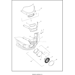 ST fairing kit for M8 Softail models 18-25 