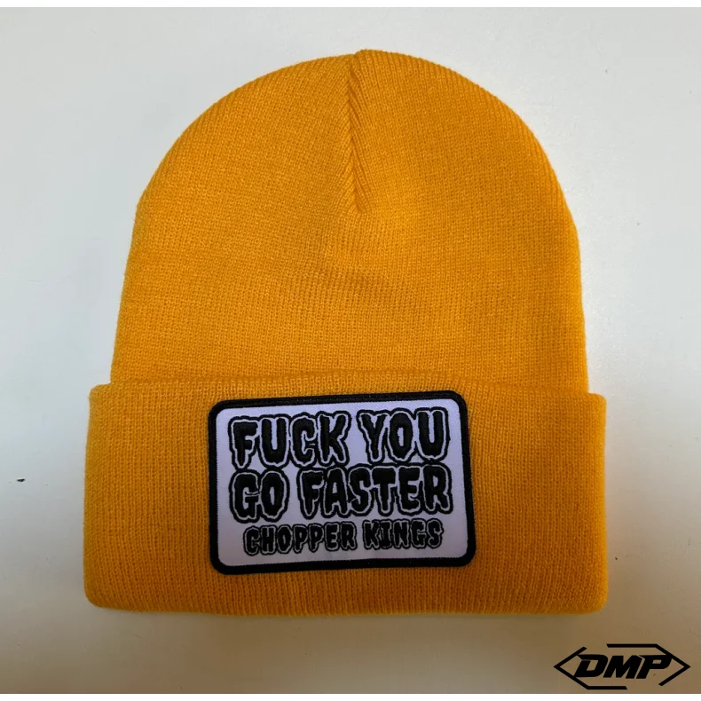Chopper Kings FUCK YOU GO FASTER beanie