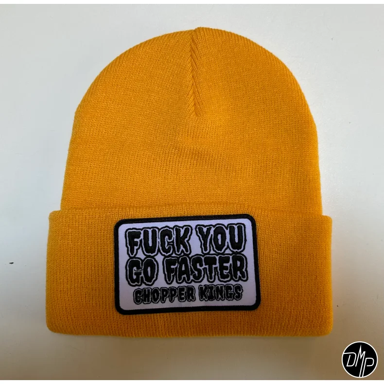Chopper Kings FUCK YOU GO FASTER beanie