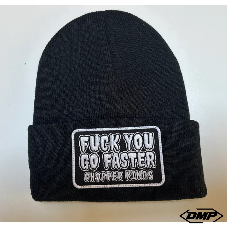 Chopper Kings FUCK YOU GO FASTER beanie