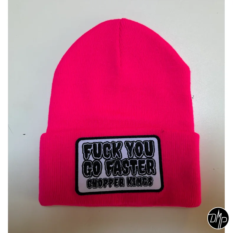 Chopper Kings FUCK YOU GO FASTER beanie
