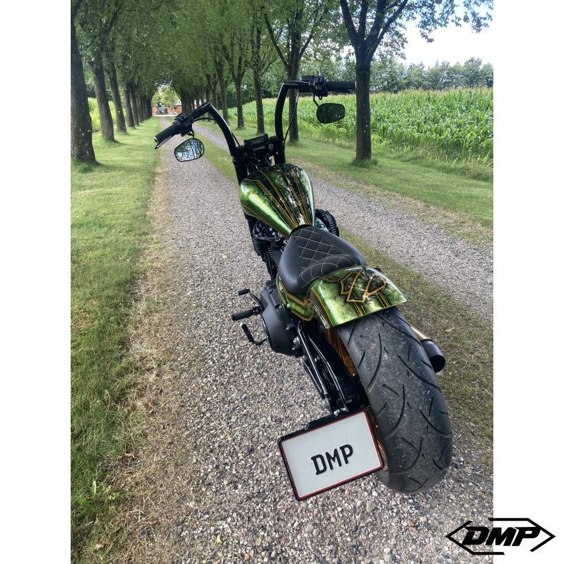 DMP Motorcykel Nummerpladeramme 5.0 DENMARK MAT SORT