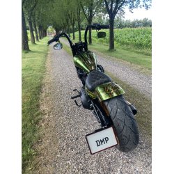 DMP Motorcykel Nummerpladeramme 5.0 DENMARK BLANK SORT