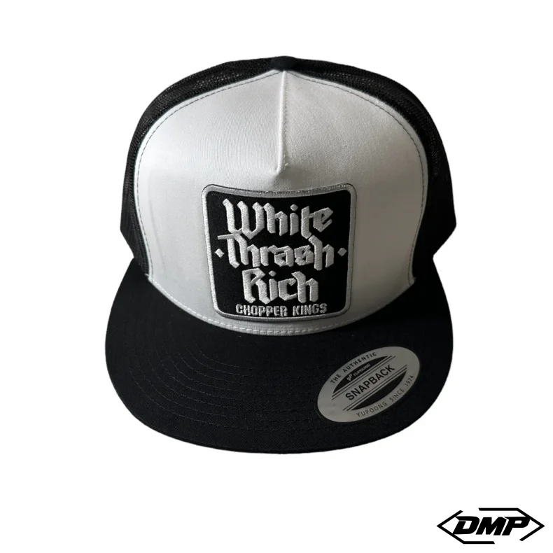 Chopper Kings WHITE TRASH RICH trucker hat