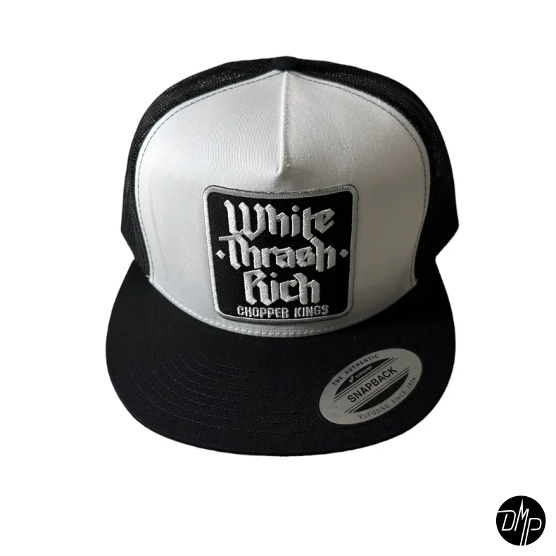 Chopper Kings WHITE TRASH RICH trucker hat