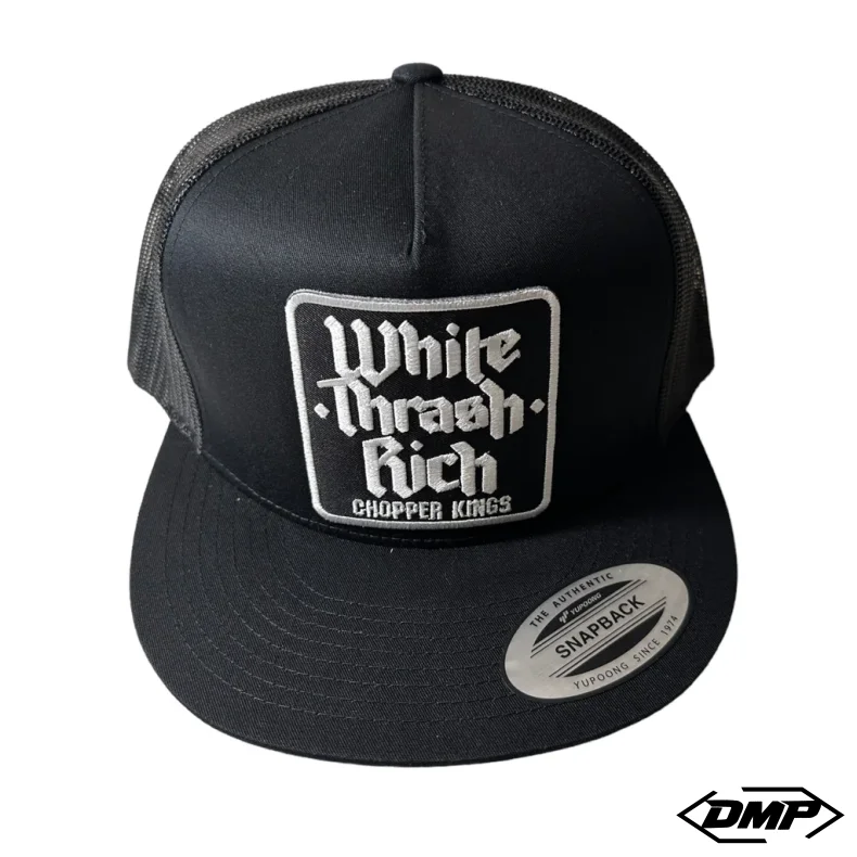 Chopper Kings WHITE TRASH RICH trucker hat